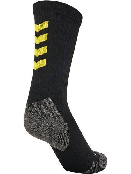 HUMMEL hmlPRO TRAINING SOCKS LOW - BLACK/BLAZING YELLOW - 47/50