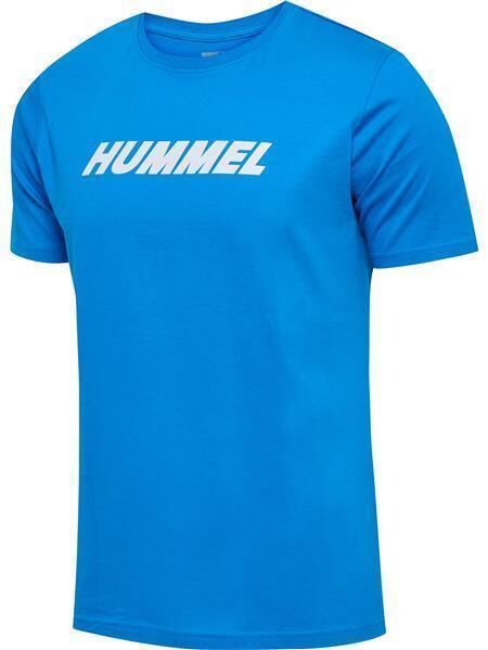 HUMMEL hmlELEMENTAL LOGO COTTON TEE - INDIGO BUNTING - L