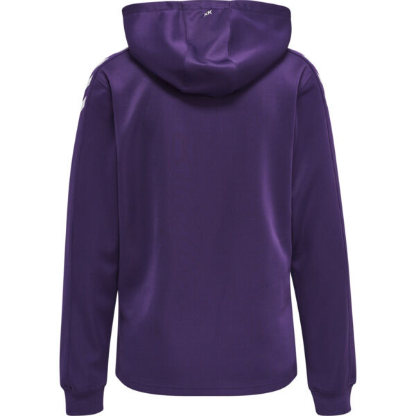 Hummel hmlCORE XK POLY SWEAT HOODIE WOMAN - ACAI/WHITE - S