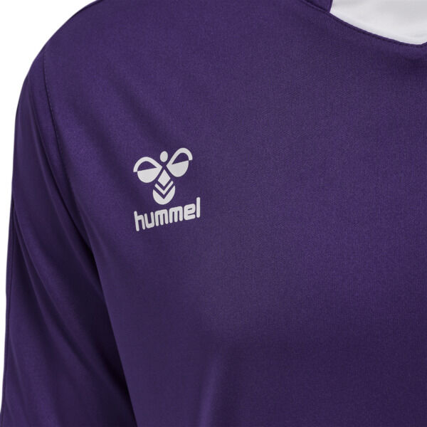 Hummel hmlCORE XK POLY JERSEY S/S - ACAI/WHITE - 2XL