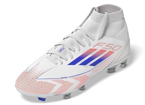 adidas  F50 League MID FG/MG Fussballschuh Frauen Cloud White / Lucid Blue / Solar Red 36 2/3