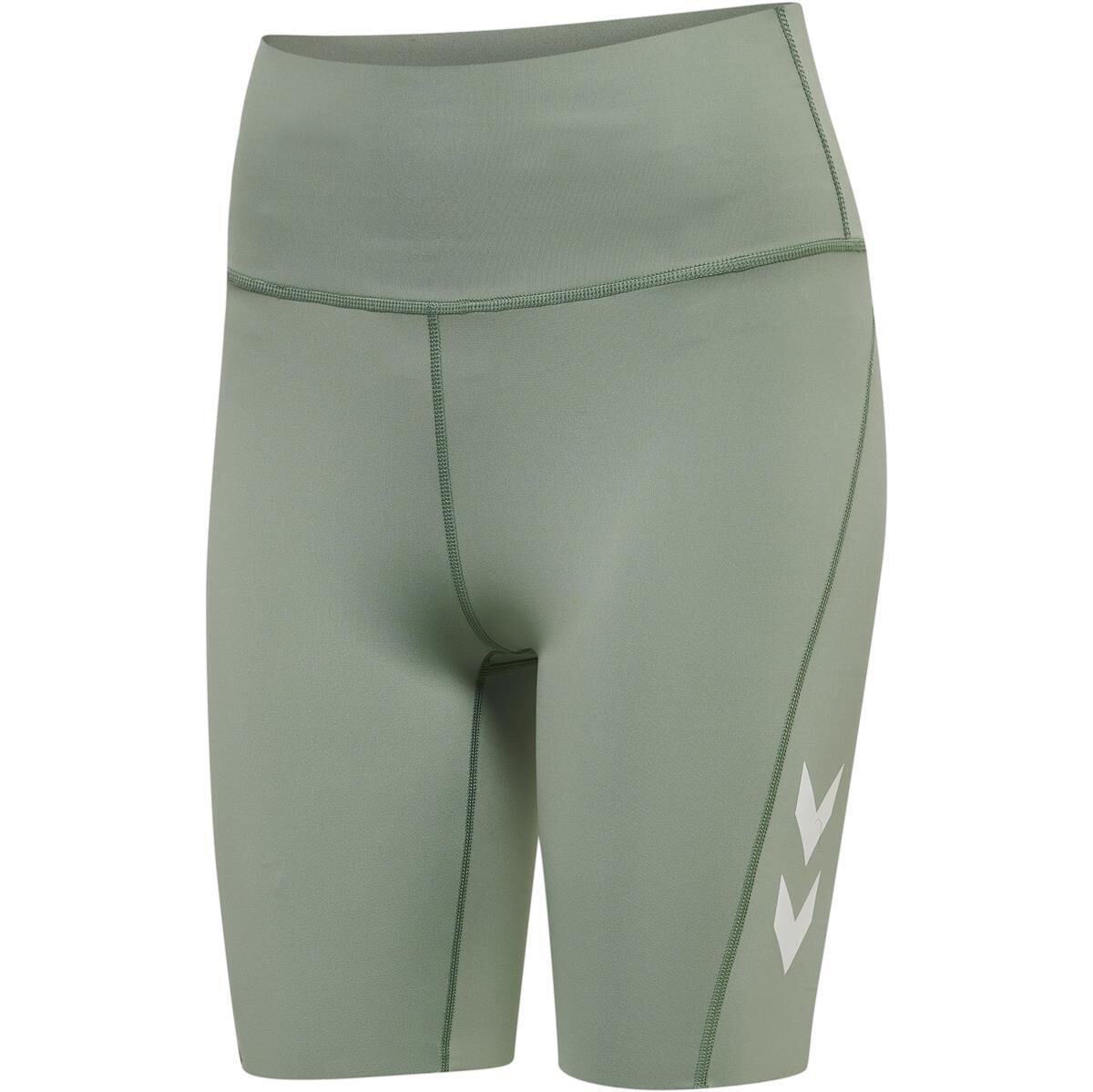 Hummel hmlMT GRACE HW TIGHT SHORTS - LILY PAD - XS