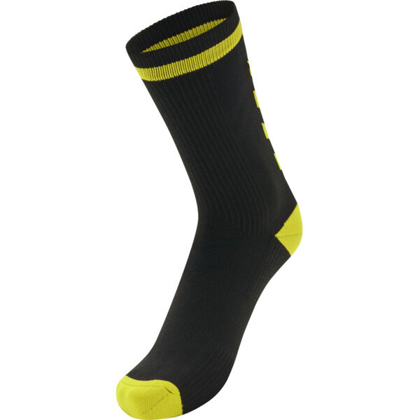 Hummel ELITE INDOOR SOCK LOW - BLACK/BLAZING YELLOW - 39/42