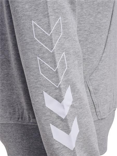 HUMMEL hmlELEMENTAL HOODIE - GREY MELANGE - M