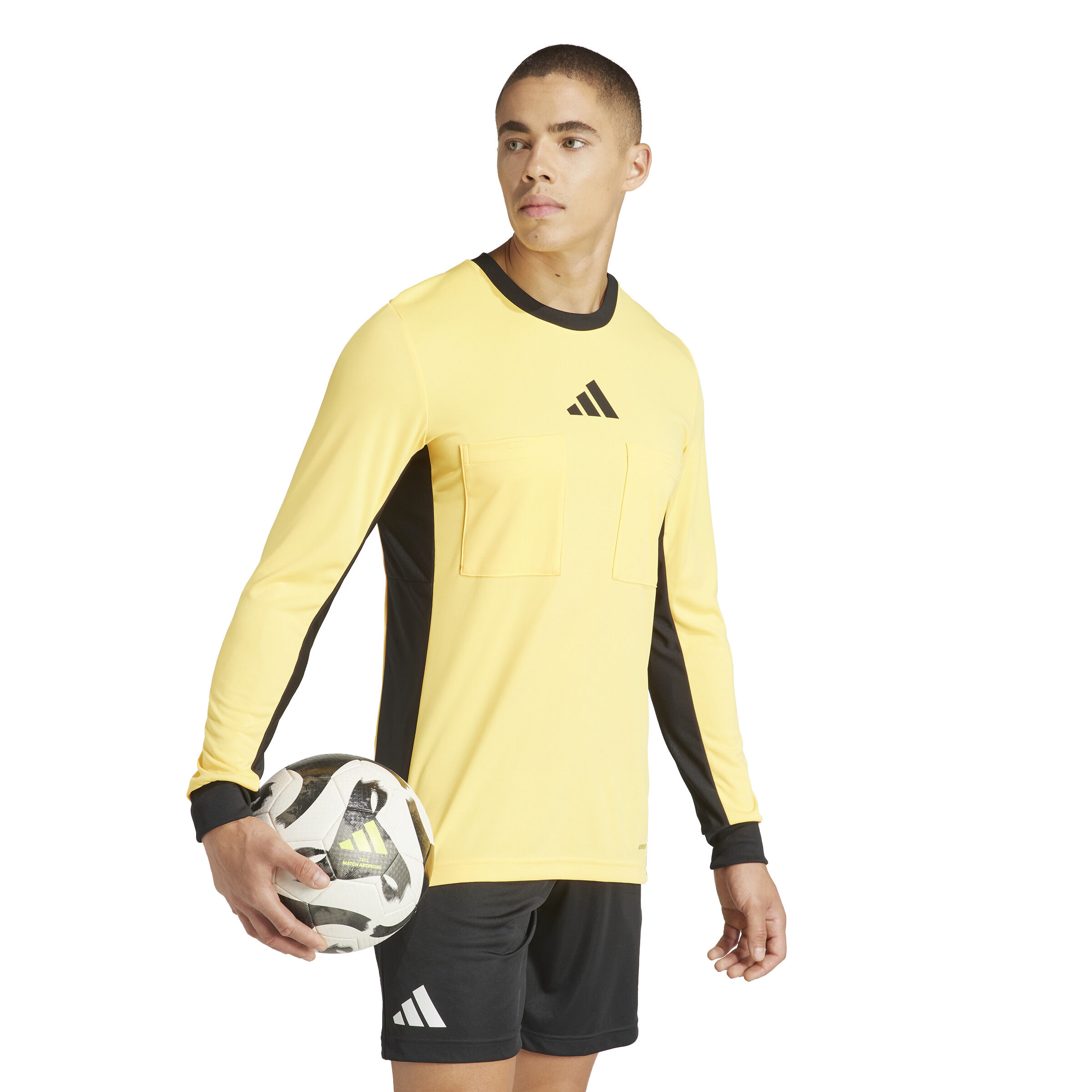 adidas Referee 24 Schiedsrichtertrikot langarm  gelb XL