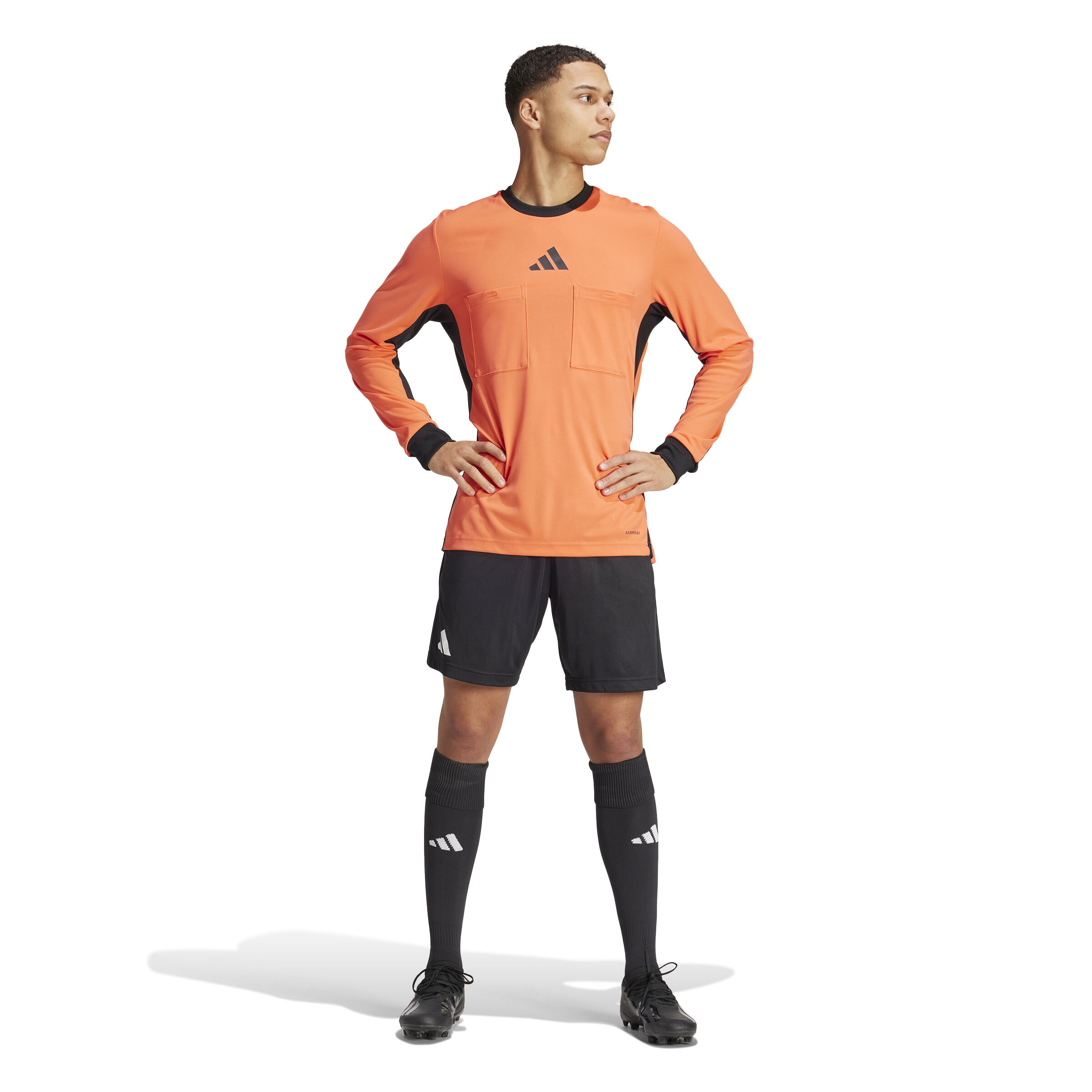 adidas Referee 24 Schiedsrichtertrikot langarm  orange XXXL