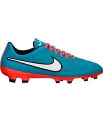 Junior Mercurial Tiempo Genio Leather FG neon orange/ blau-weiß 38,5