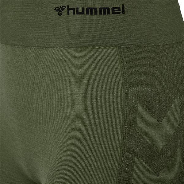 Hummel hmlCLEA SEAMLESS CYCLING SHORTS CLIMBING IVY/BEETLE MELANGE XS