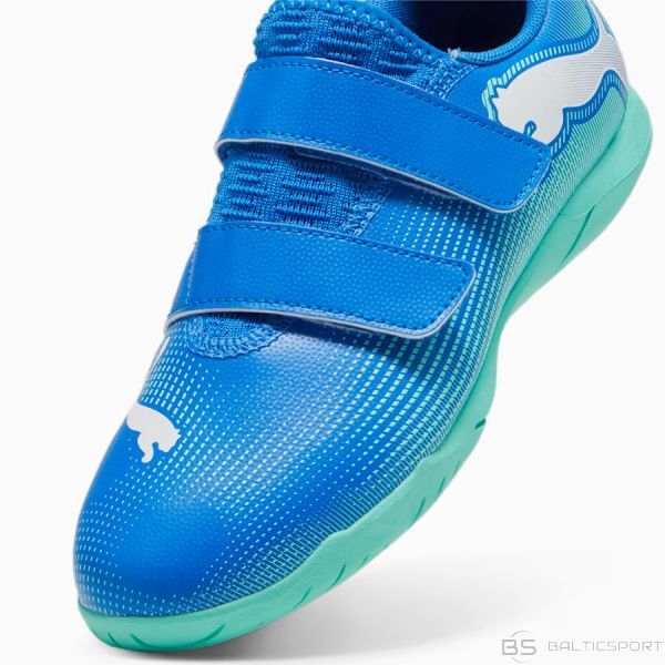 Puma Future 7 Play IT V Hallenschuhe Kinder blau/türkis/weiß 35,5