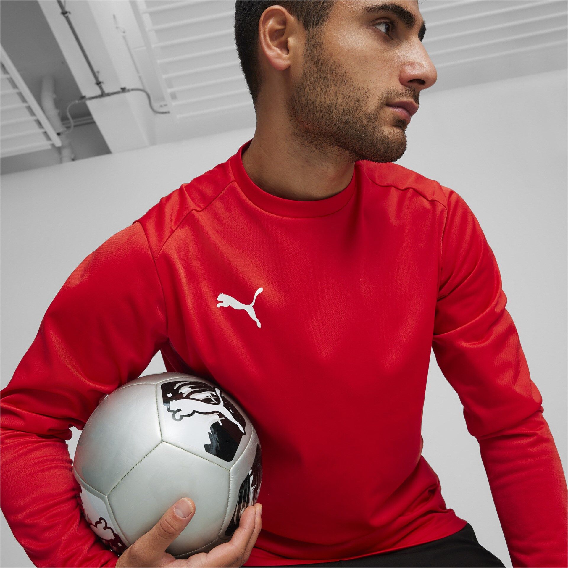 Puma teamGoal Training Sweat  puma red-puma-white-fast red S