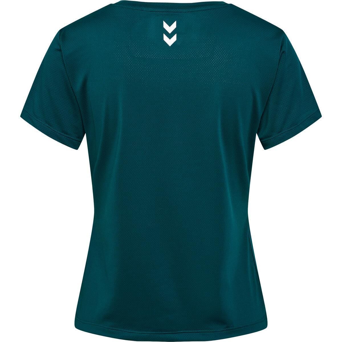 Hummel hmlMT AURA MESH T-SHIRT - DEEP TEAL - S