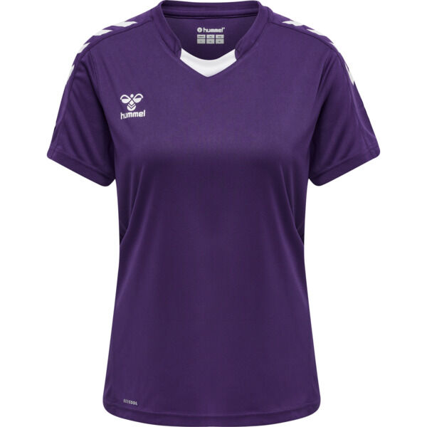 Hummel    hmlCORE XK POLY JERSEY S/S WOMAN ACAI/WHITE S