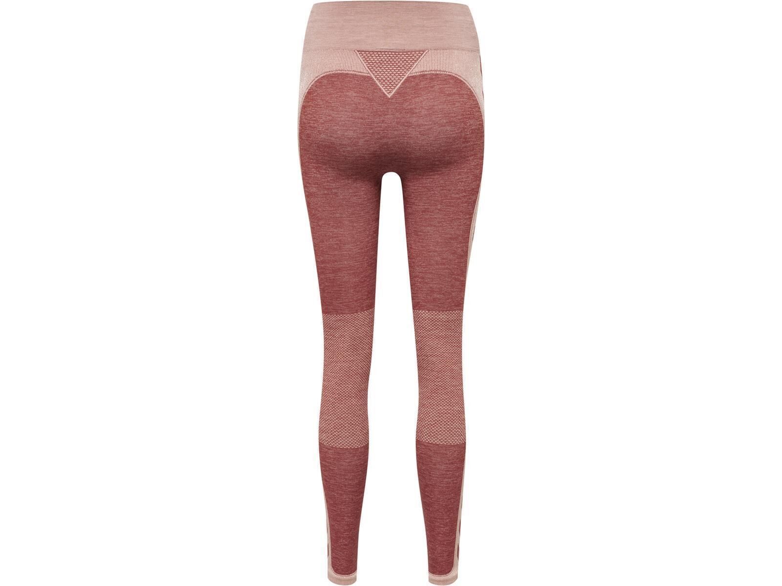 Hummel hmlCLEA SEAMLESS MID WAIST TIGHTS WITHERED ROSE/ROSE TAN MELANGE XL