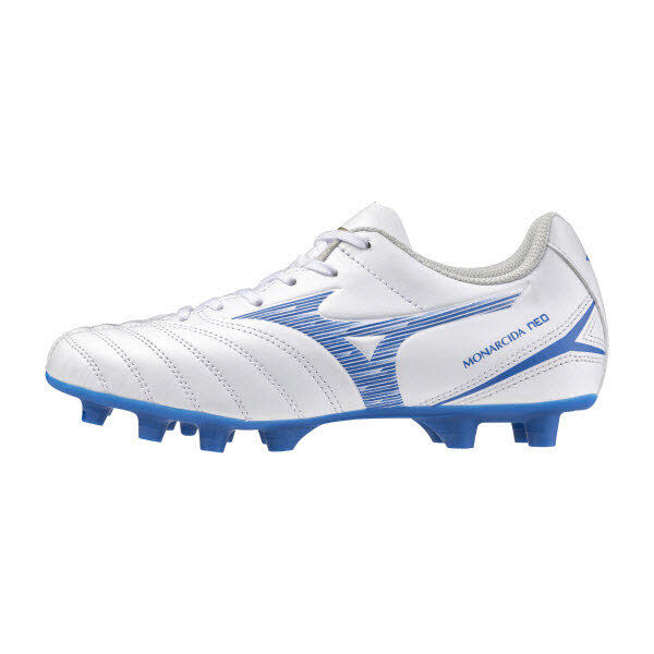 Mizuno Corporation Monarcida Neo III Select Kinder Fussballschuhe weiß/blau 37