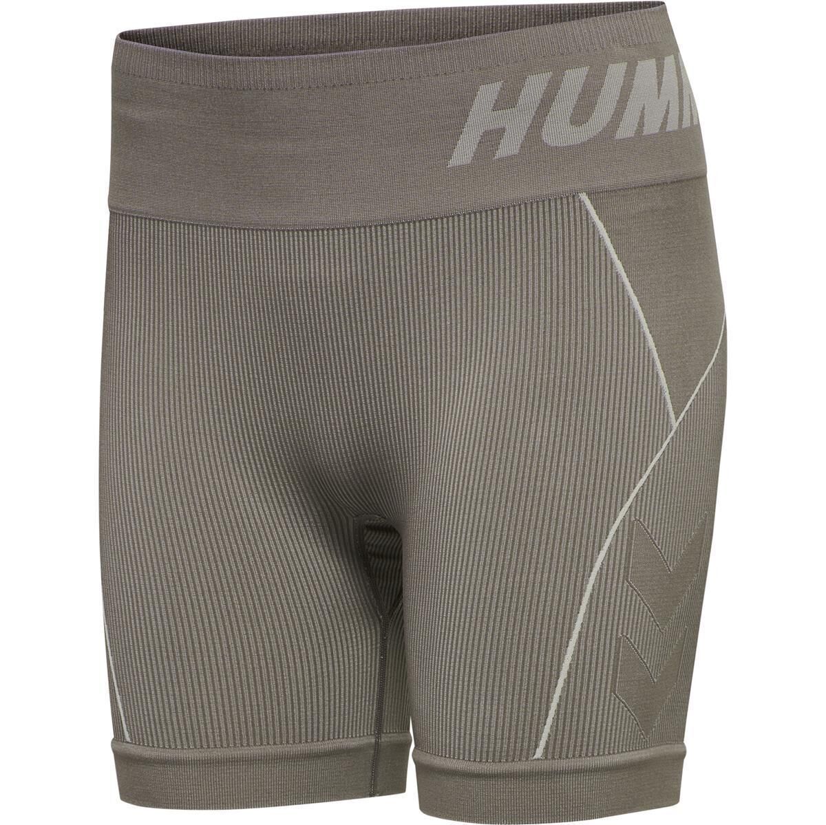 Hummel hmlTE CHRISTEL SEAMLESS SHORTS CHATEAU GRAY/DRIFTWOOD MELANGE XS