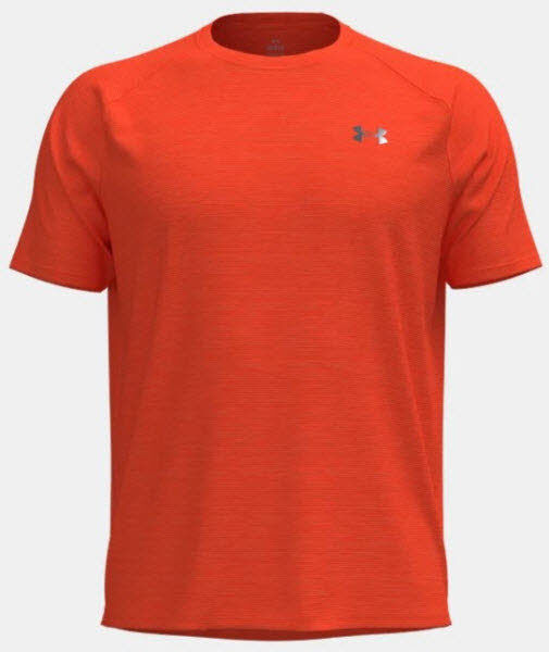 Under Armour Mens Tech Textured SS-PPL T- Shirt Männer rot M