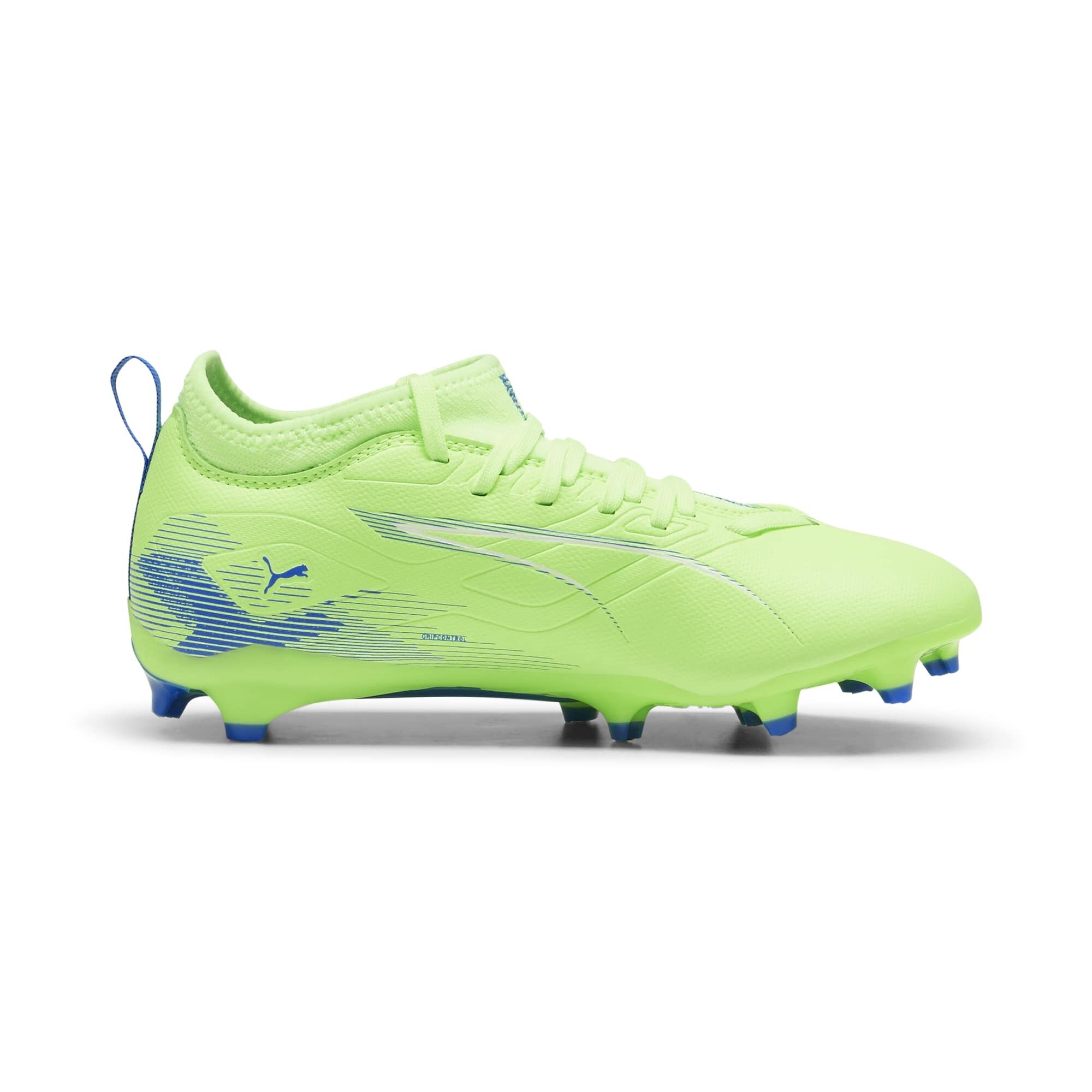 Puma Ultra 5 Match FG/AG Kinder Fussballschuhe fizzy apple-puma white-bluemazing 33