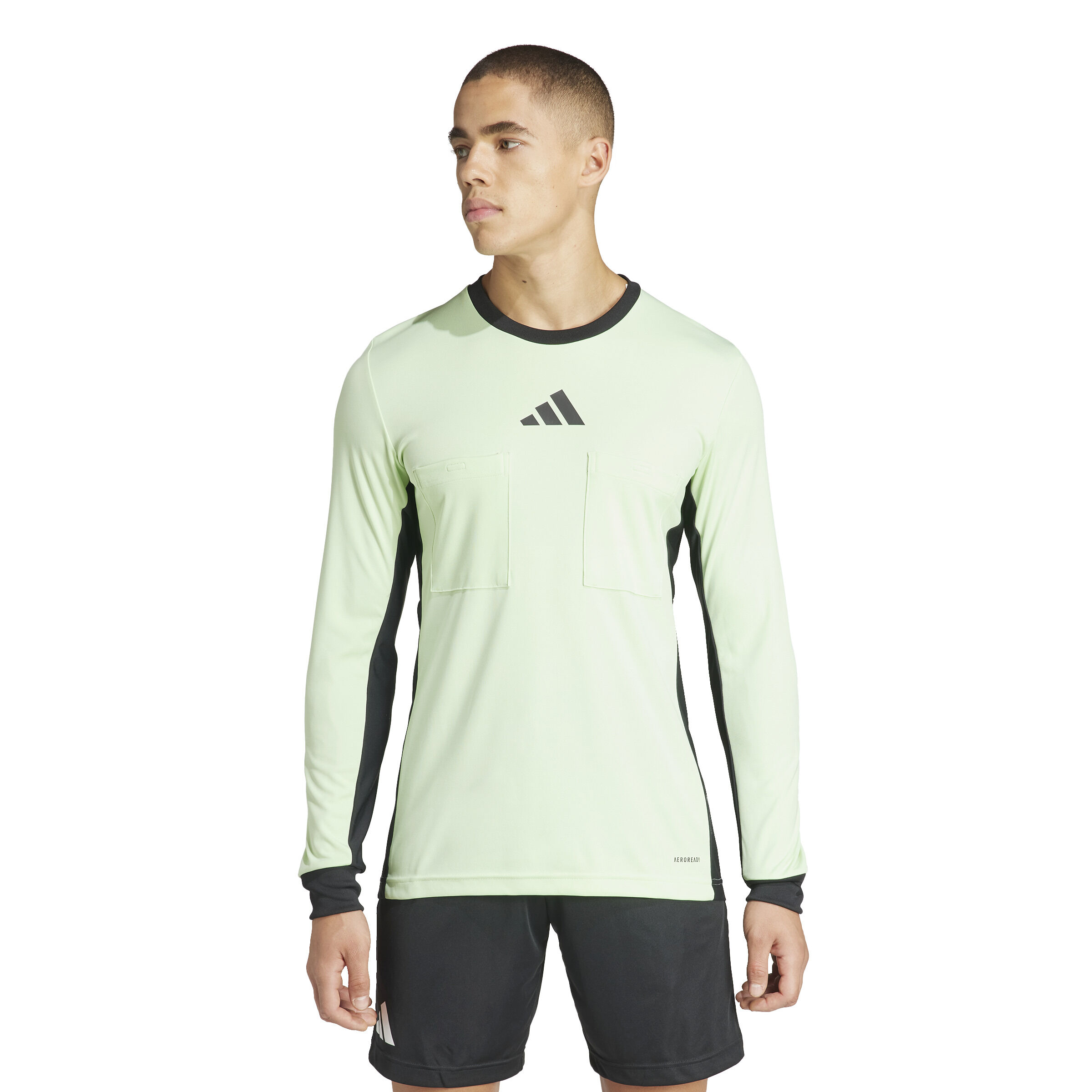 adidas Referee 24 Schiedsrichtertrikot langarm Semi Green Spark XL