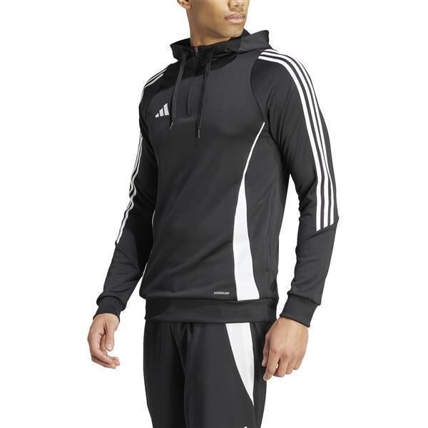 adidas Tiro 24 Half Zip Hoodie Herren schwarz/weiß L