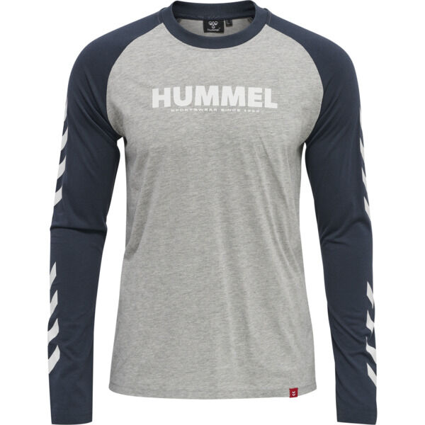 Hummel hmlLEGACY BLOCKED T-SHIRT L/S - BLUE NIGHTS - XS