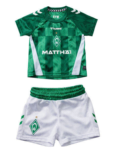 Hummel Werder Bremen Heim Mini Set Saison 2024/2025 BOSPHOROUS 80