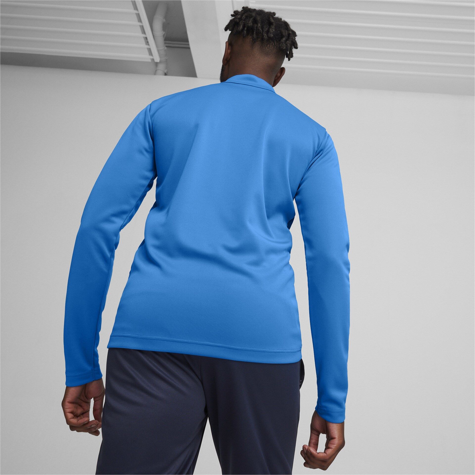 Puma teamGoal Training 1/4 Zip Top electric blue lemonade-puma white-puma team royal S