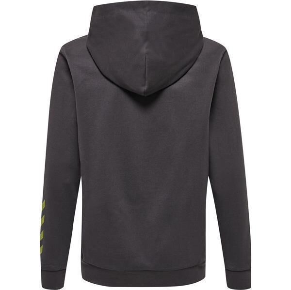 Hummel hmlOFFGRID COTTON HOODIE KIDS - FORGED IRON/DARK CITRON - 128