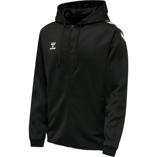 Hummel hmlCORE XK POLY ZIP HOOD SWEAT - BLACK - L