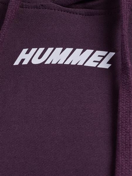 HUMMEL hmlELEMENTAL SHORT HOODIE WOMAN - PLUM PERFECT - L