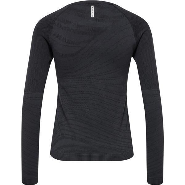 Hummel hmlONGRID SEAMLESS L/S WO - JET BLACK/FORGED IRON - 2XL