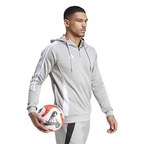 adidas Tiro 24 Half Zip Hoodie Herren grau/weiß M