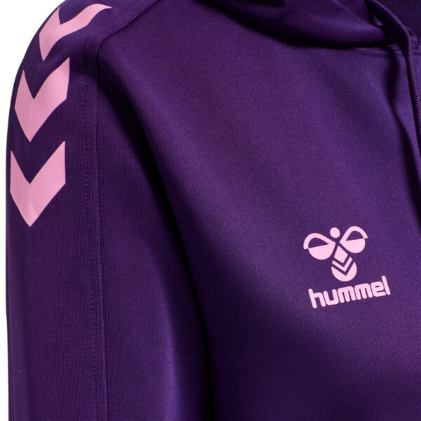 Hummel hmlCORE XK POLY SWEAT HOODIE WOMAN - ACAI - 2XL