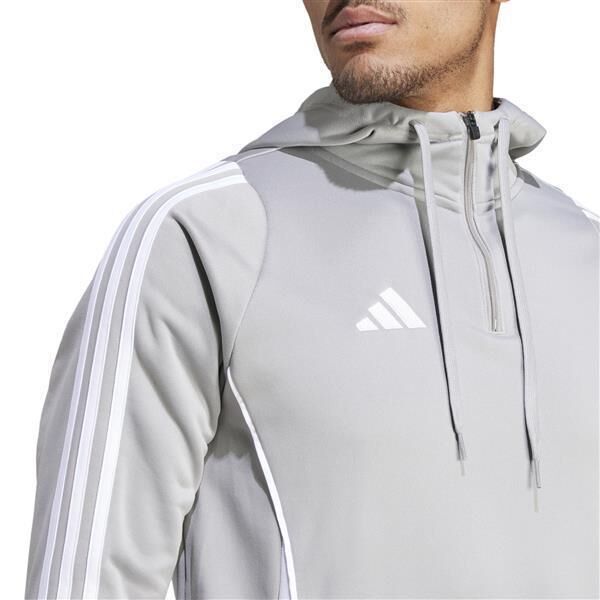 adidas Tiro 24 Half Zip Hoodie Herren grau/weiß M