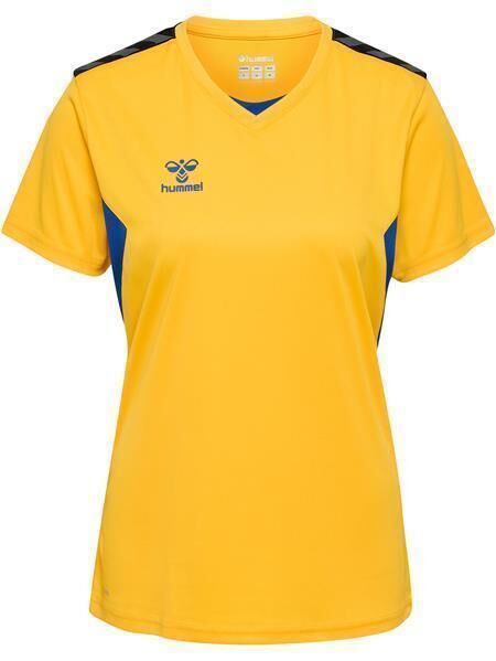 HUMMEL hmlAUTHENTIC PL JERSEY S/S WOMAN - SPORTS YELLOW/TRUE BLUE - L