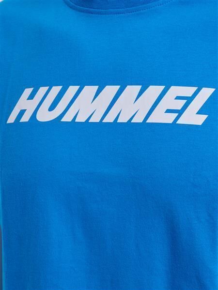 HUMMEL hmlELEMENTAL LOGO COTTON TEE - INDIGO BUNTING - L