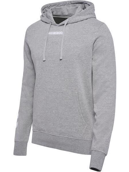 HUMMEL hmlELEMENTAL HOODIE - GREY MELANGE - M