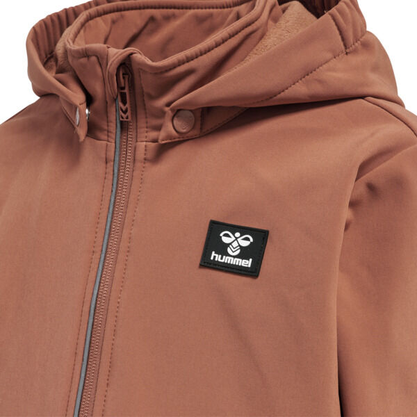 Hummel hmlMARS SOFTSHELL JACKET - COPPER BROWN  - 134/140