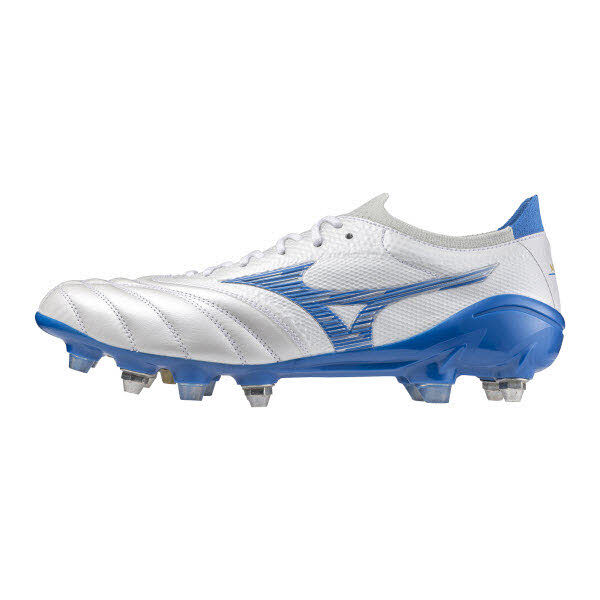 Mizuno Corporation Morelia Neo IV Beta Made in Japan Mix Fussballschuhe weiß/blau 42,5