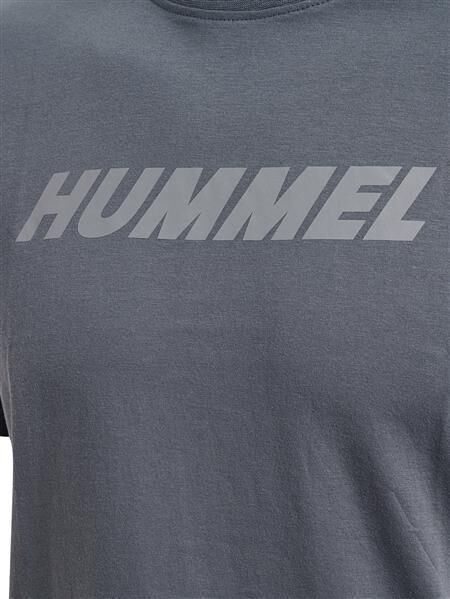 HUMMEL hmlELEMENTAL LOGO COTTON TEE - QUIET SHADE - L