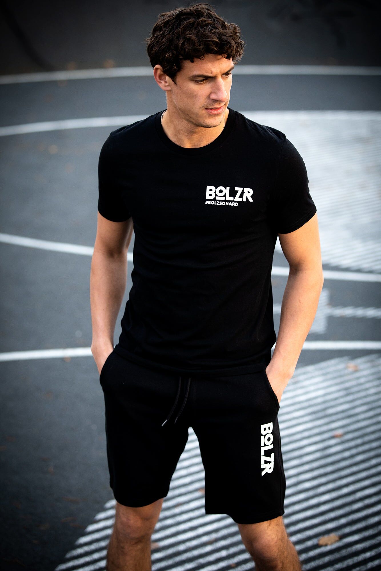 BOLZR Joggingshorts Schwarz M