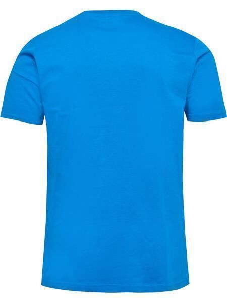 HUMMEL hmlELEMENTAL LOGO COTTON TEE - INDIGO BUNTING - L