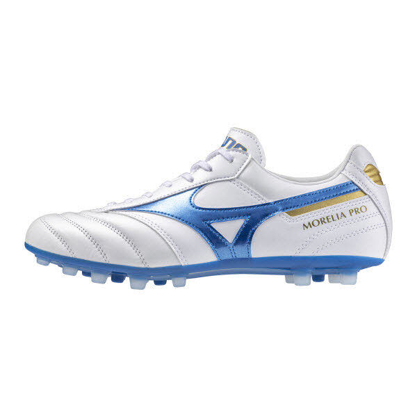 Mizuno Corporation Morelia II Pro AG (U) Fussballschuhe weiß/blau 40,5