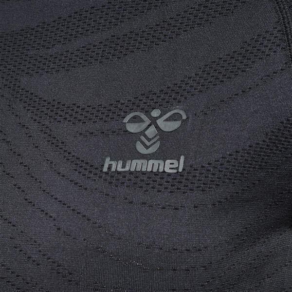 Hummel hmlONGRID SEAMLESS L/S WO - JET BLACK/FORGED IRON - 2XL