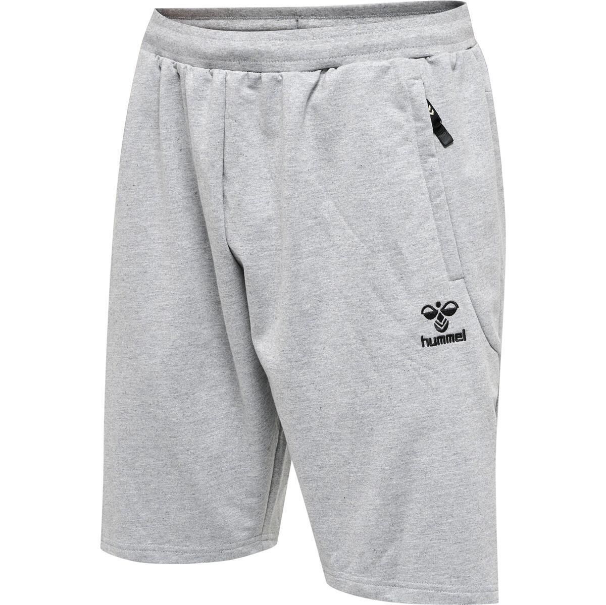 Hummel hmlMOVE GRID COTTON SHORTS - GREY MELANGE - S