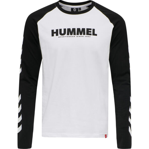 Hummel hmlLEGACY BLOCKED T-SHIRT L/S - WHITE - M