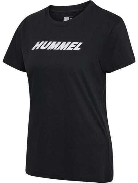 HUMMEL hmlELEMENTAL LOGO COTTON TEE WOMAN - BLACK - S