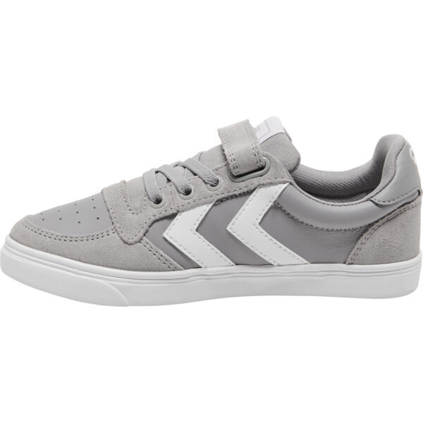 Hummel SLIMMER STADIL LEATHER LOW JR - ALLOY - 31