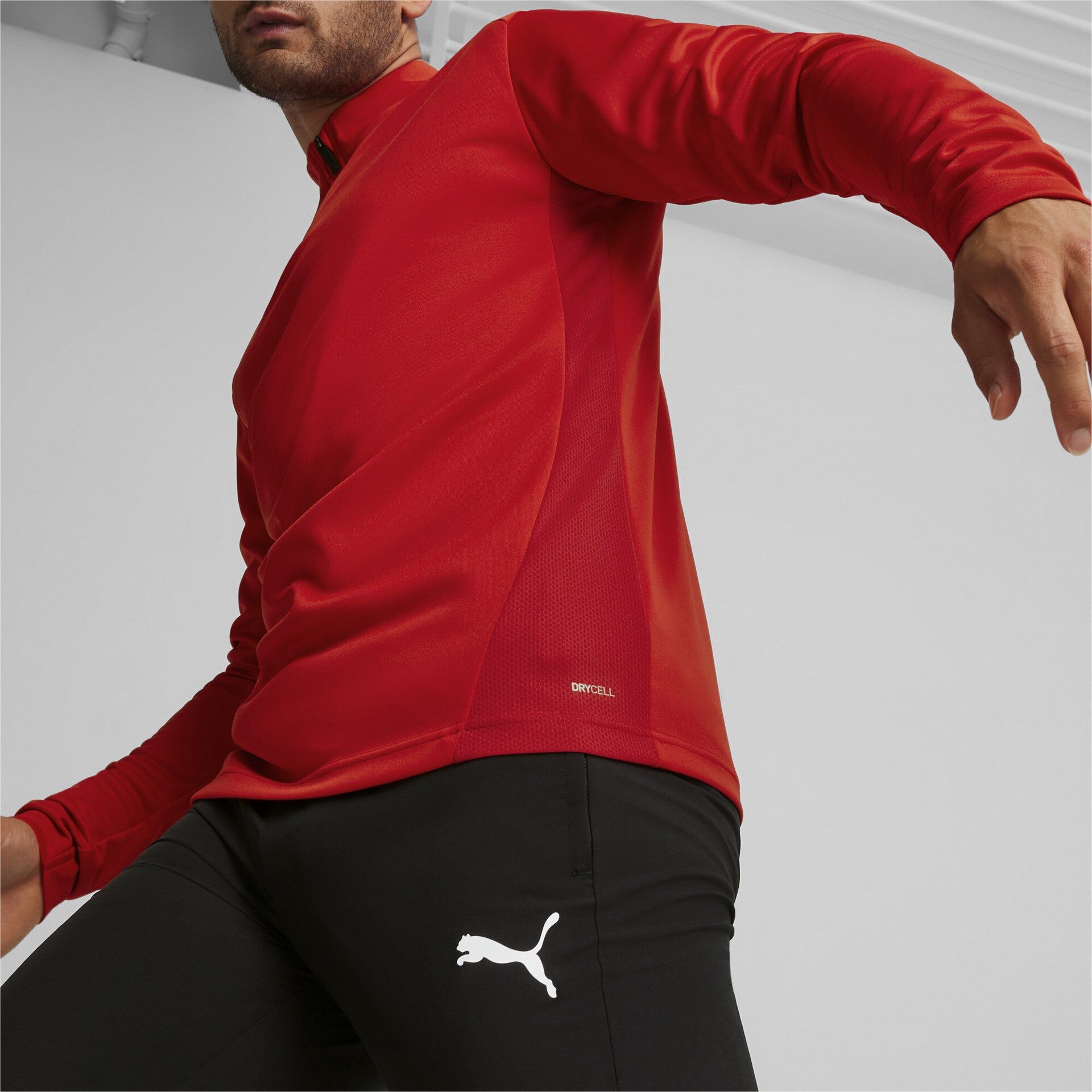 Puma teamGoal Training 1/4 Zip Top puma red-puma white-fast red L