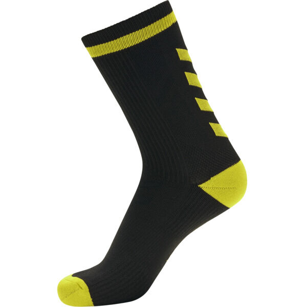 Hummel ELITE INDOOR SOCK LOW - BLACK/BLAZING YELLOW - 39/42