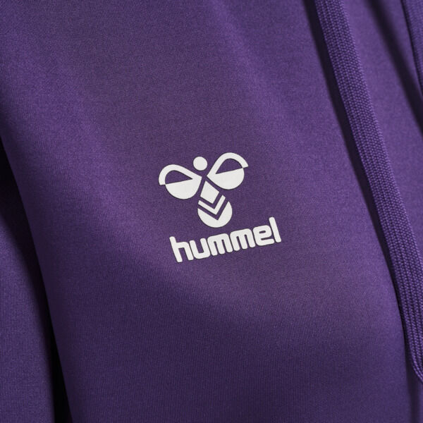 Hummel hmlCORE XK POLY SWEAT HOODIE WOMAN - ACAI/WHITE - S